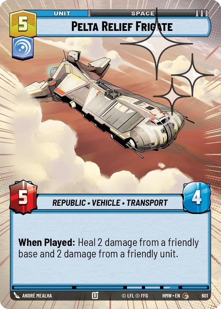 Image for Pelta Relief Frigate (Hyperspace Foil) (601) [Homeworlds] - Star Wars: Unlimited