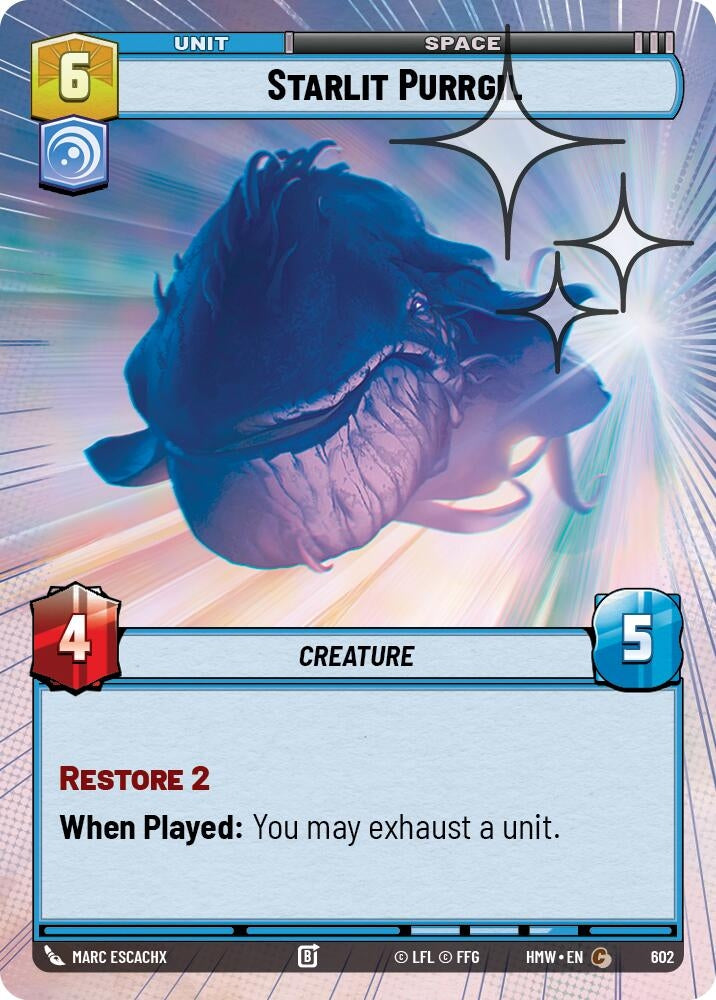 Image for Starlit Purrgil (Hyperspace Foil) (602) [Homeworlds] - Star Wars: Unlimited