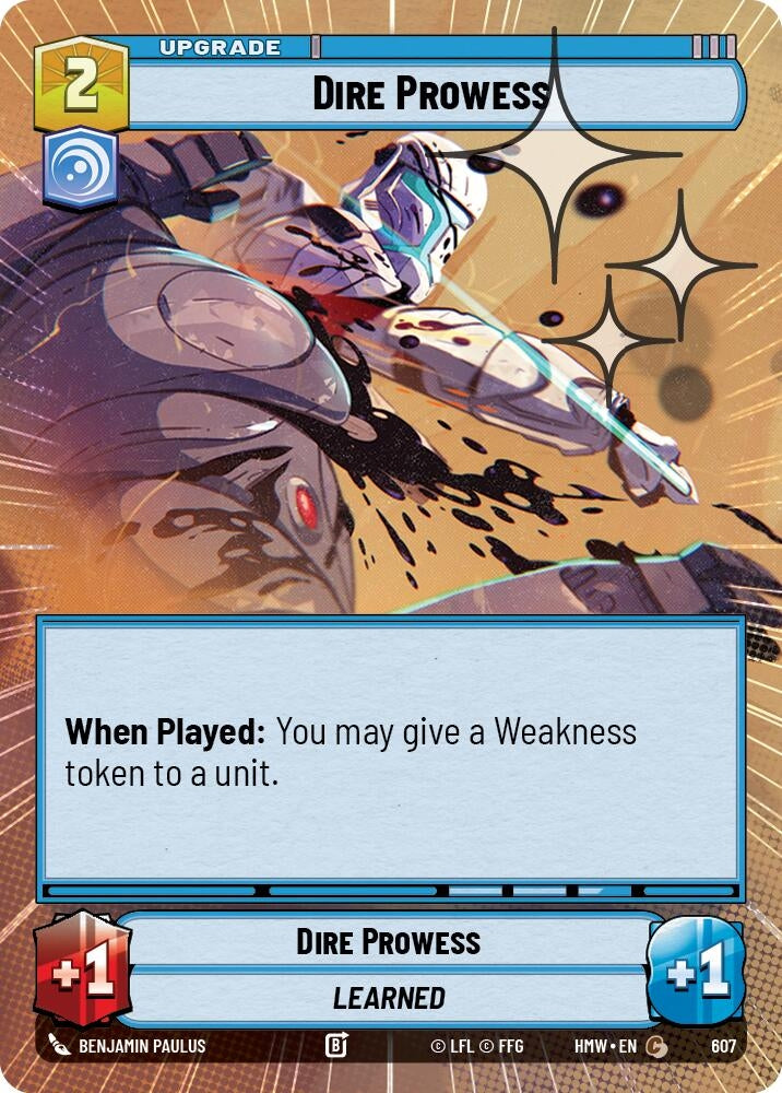 Image for Dire Prowess (Hyperspace Foil) (607) [Homeworlds] - Star Wars: Unlimited