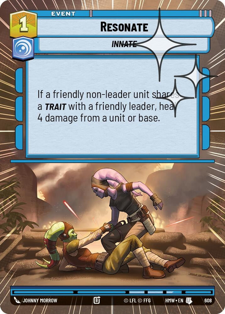 Image for Resonate (Hyperspace Foil) (608) [Homeworlds] - Star Wars: Unlimited