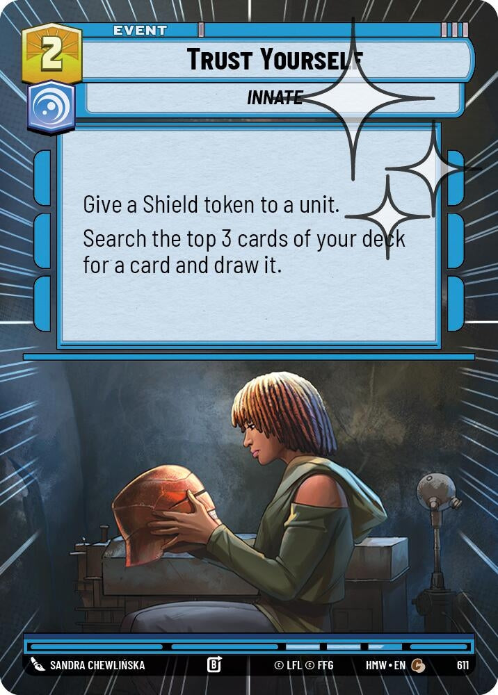 Image for Trust Yourself (Hyperspace Foil) (611) [Homeworlds] - Star Wars: Unlimited