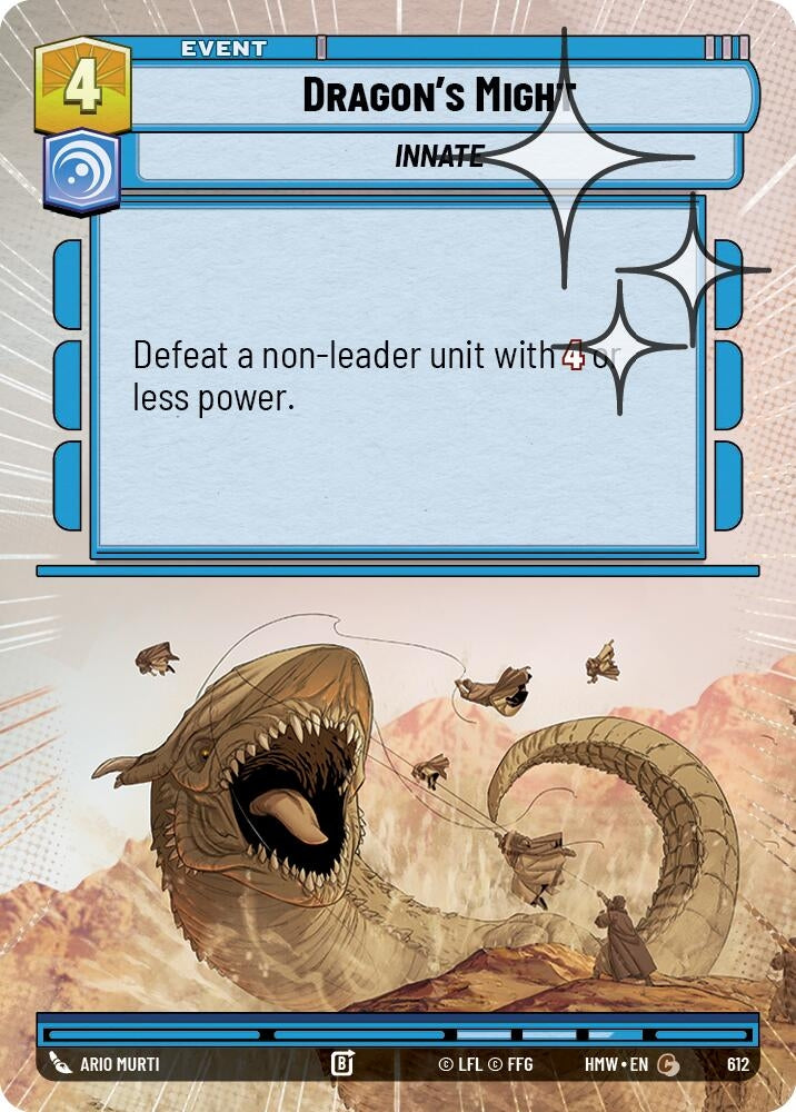 Image for Dragon's Might (Hyperspace Foil) (612) [Homeworlds] - Star Wars: Unlimited
