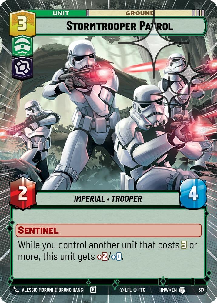 Image for Stormtrooper Patrol (Hyperspace Foil) (617) [Homeworlds] - Star Wars: Unlimited