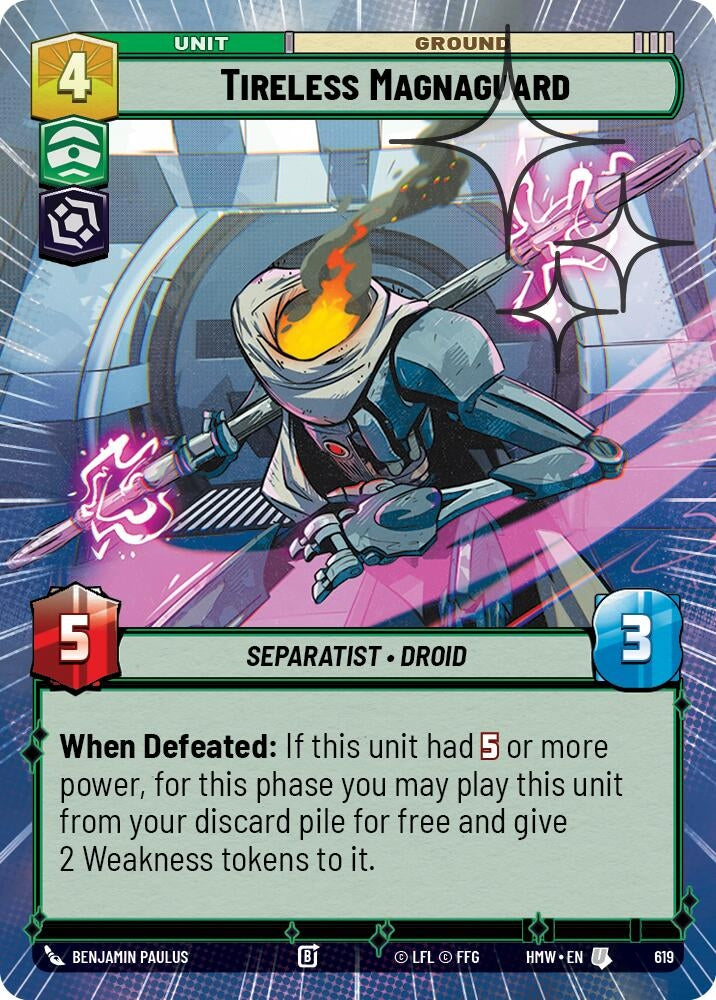 Image for Tireless Magnaguard (Hyperspace Foil) (619) [Homeworlds] - Star Wars: Unlimited