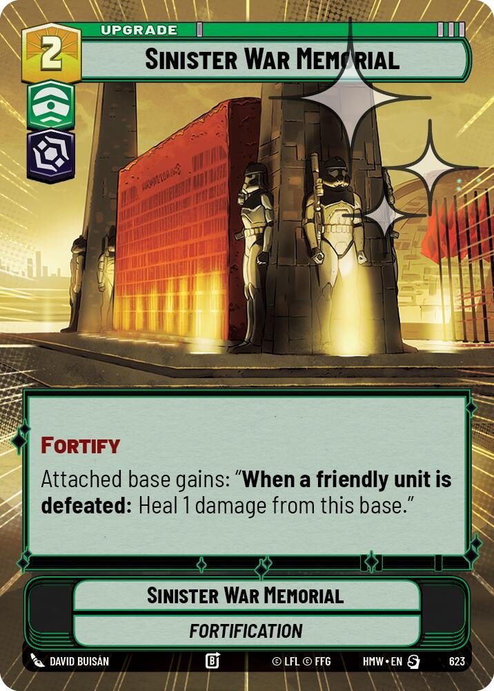 Image for Sinister War Memorial (Hyperspace Foil) (623) [Homeworlds] - Star Wars: Unlimited