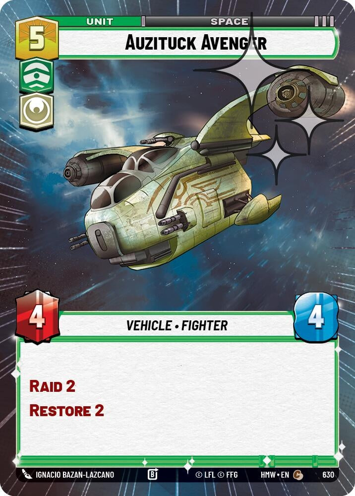 Image for Auzituck Avenger (Hyperspace Foil) (630) [Homeworlds] - Star Wars: Unlimited