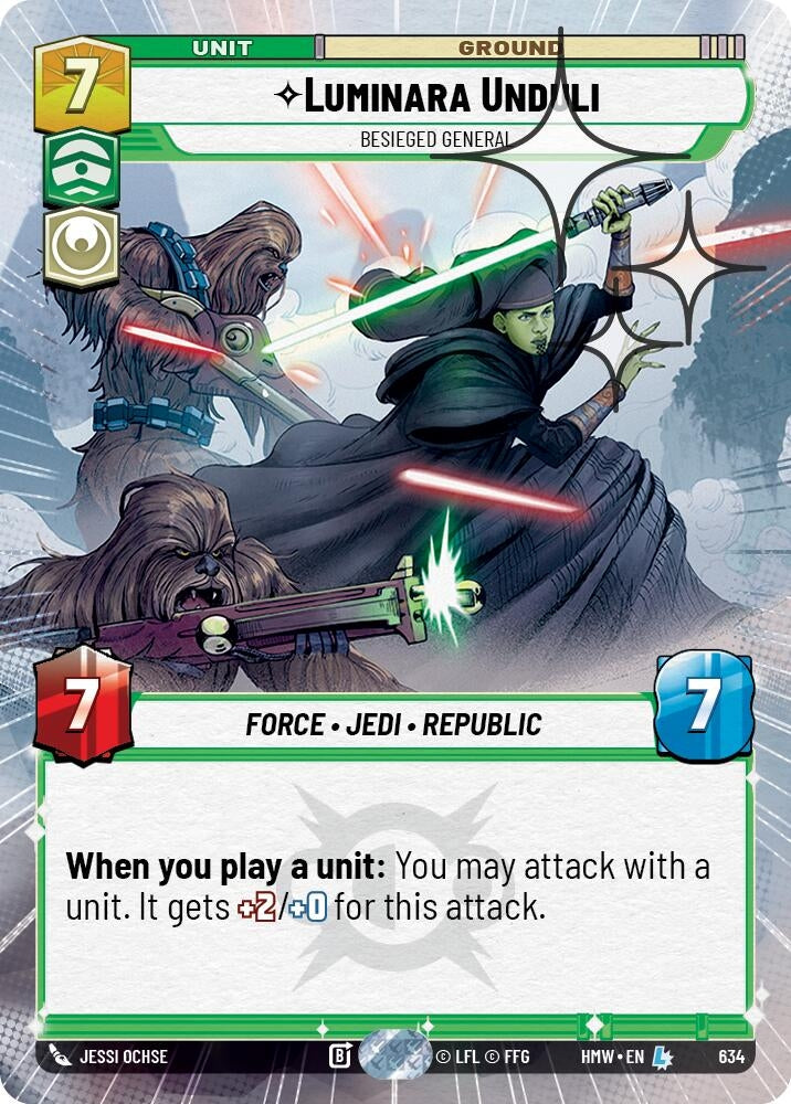 Image for Luminara Unduli - Besieged General (Hyperspace Foil) (634) [Homeworlds] - Star Wars: Unlimited