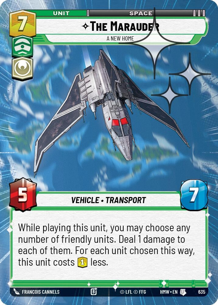 Image for The Marauder - A New Home (Hyperspace Foil) (635) [Homeworlds] - Star Wars: Unlimited