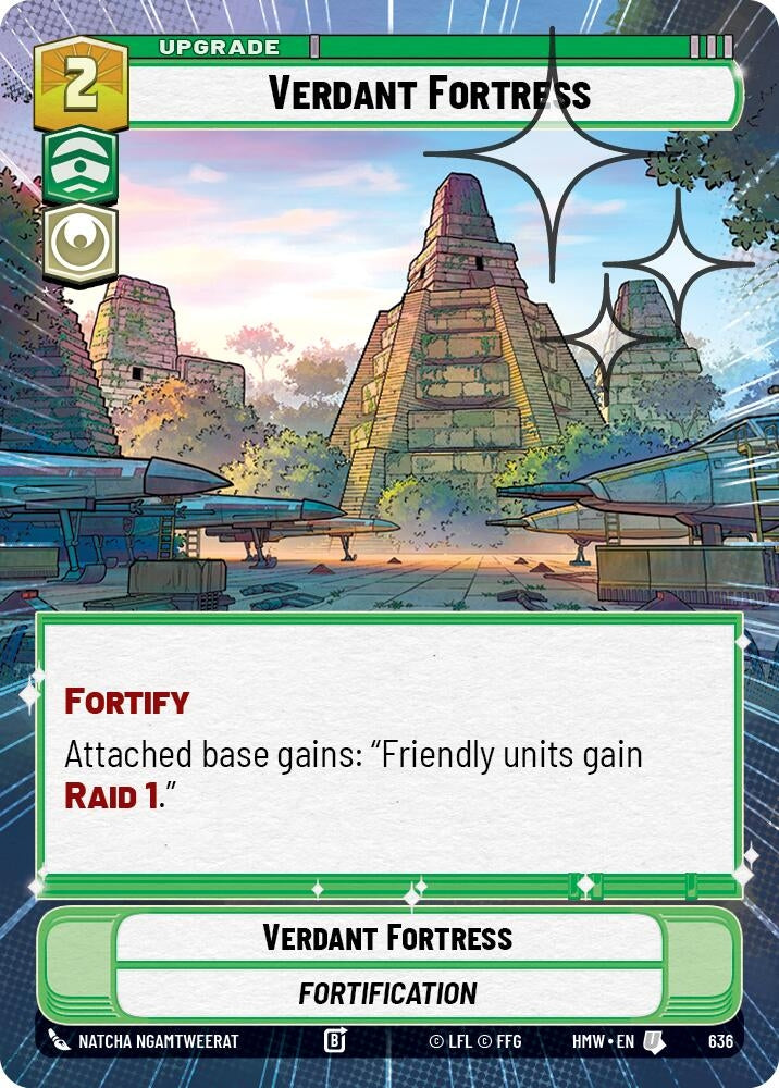 Image for Verdant Fortress (Hyperspace Foil) (636) [Homeworlds] - Star Wars: Unlimited
