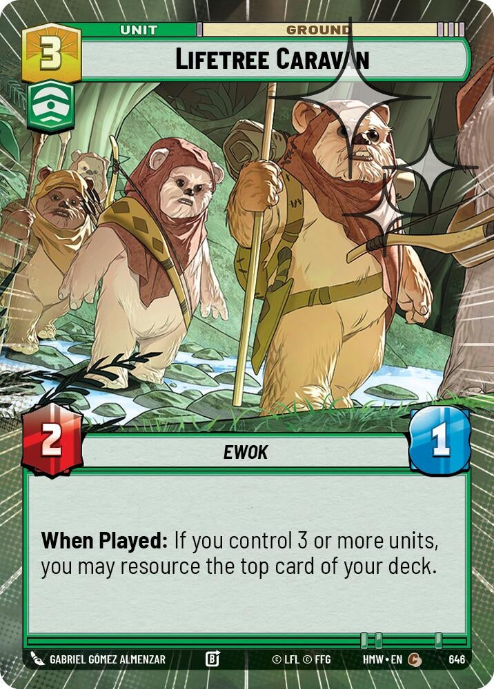 Image for Lifetree Caravan (Hyperspace Foil) (646) [Homeworlds] - Star Wars: Unlimited