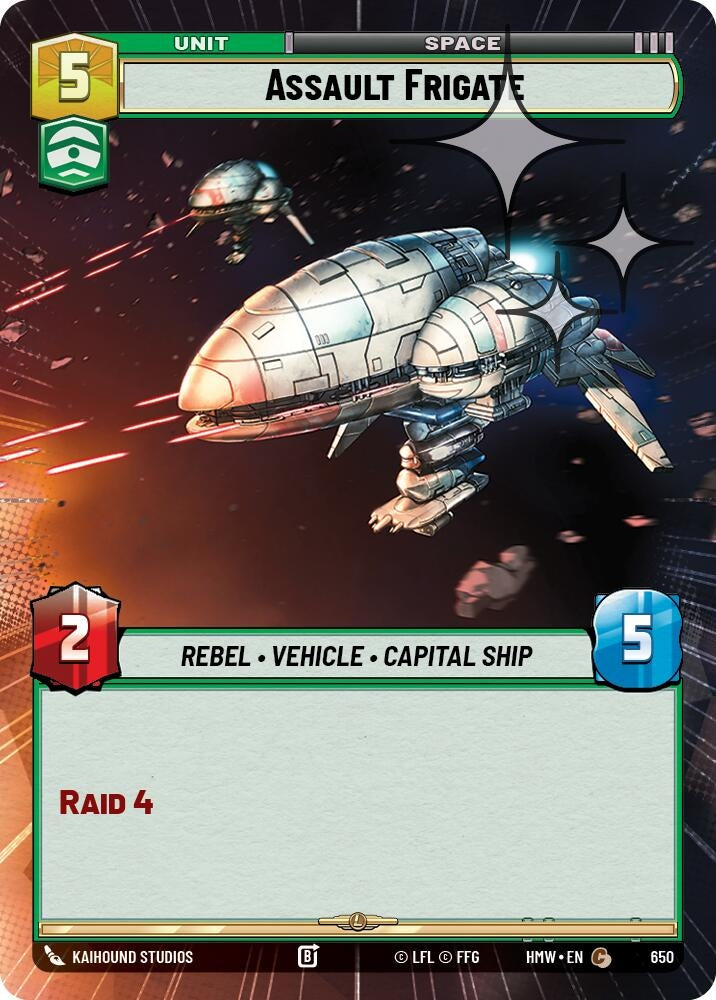 Image for Assault Frigate (Hyperspace Foil) (650) [Homeworlds] - Star Wars: Unlimited