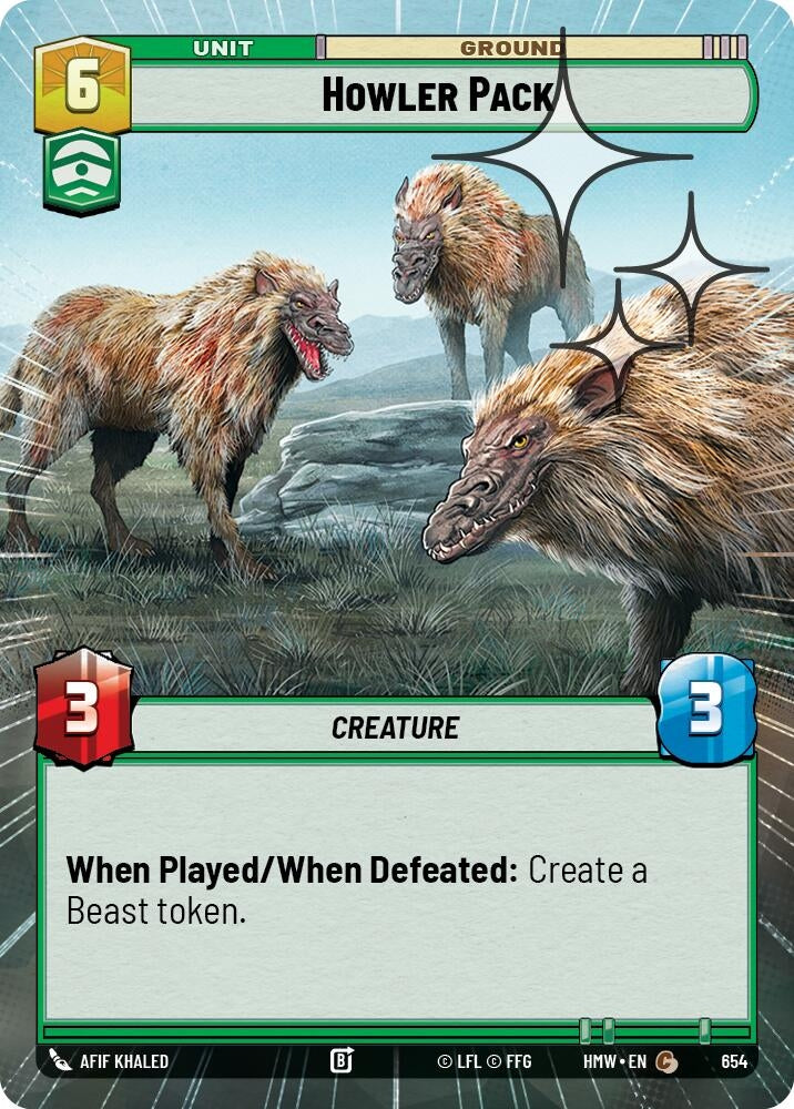 Image for Howler Pack (Hyperspace Foil) (654) [Homeworlds] - Star Wars: Unlimited