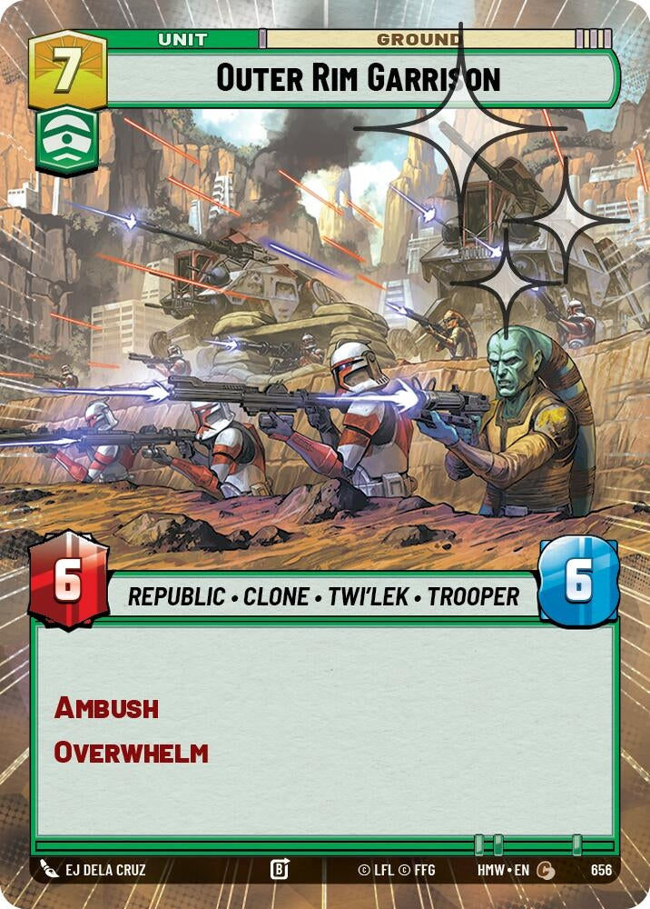 Image for Outer Rim Garrison (Hyperspace Foil) (656) [Homeworlds] - Star Wars: Unlimited