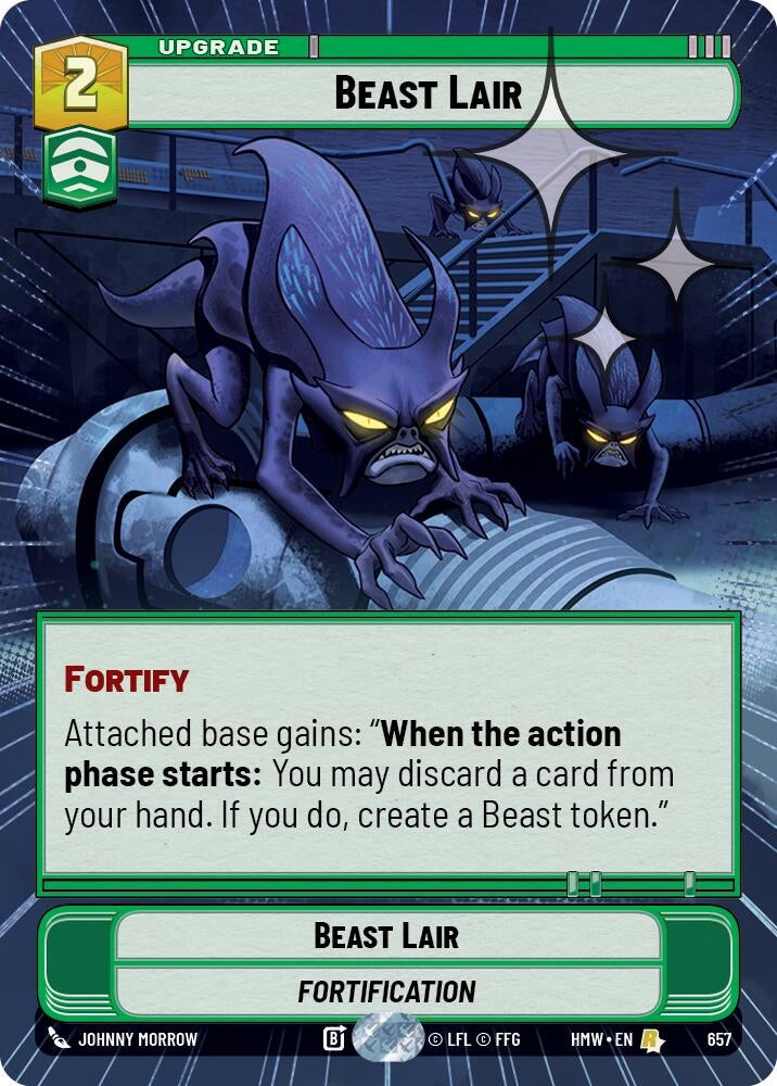 Image for Beast Lair (Hyperspace Foil) (657) [Homeworlds] - Star Wars: Unlimited