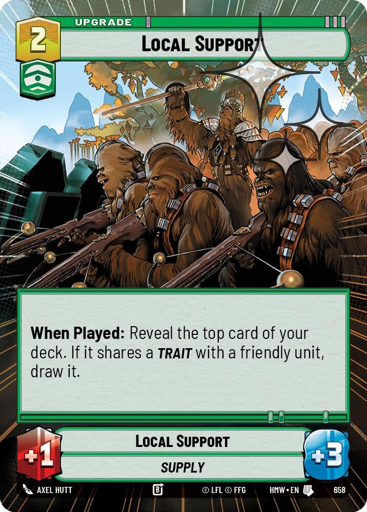 Image for Local Support (Hyperspace Foil) (658) [Homeworlds] - Star Wars: Unlimited