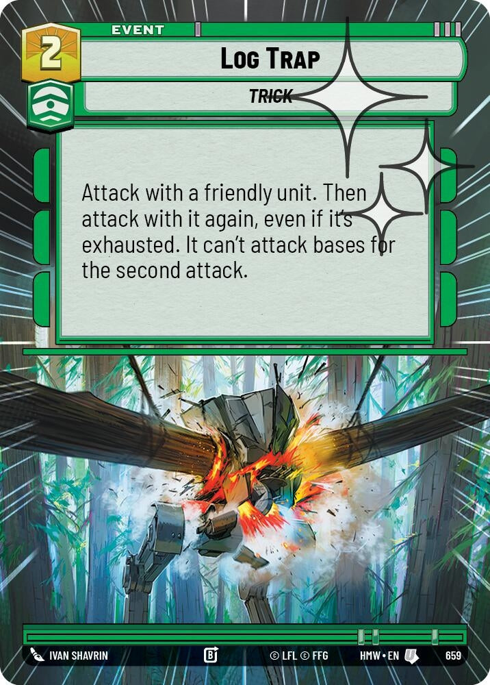 Image for Log Trap (Hyperspace Foil) (659) [Homeworlds] - Star Wars: Unlimited