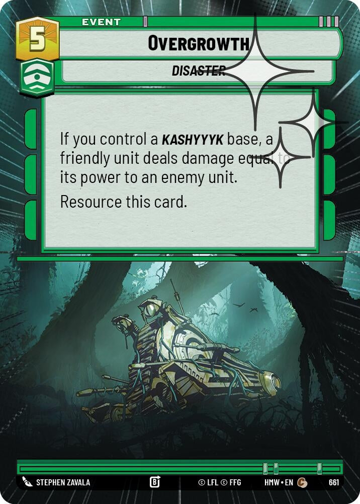 Image for Overgrowth (Hyperspace Foil) (661) [Homeworlds] - Star Wars: Unlimited