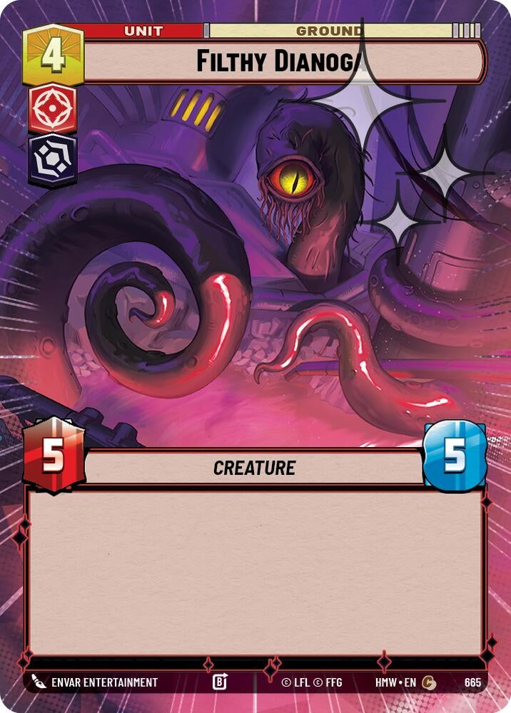 Image for Filthy Dianoga (Hyperspace Foil) (665) [Homeworlds] - Star Wars: Unlimited