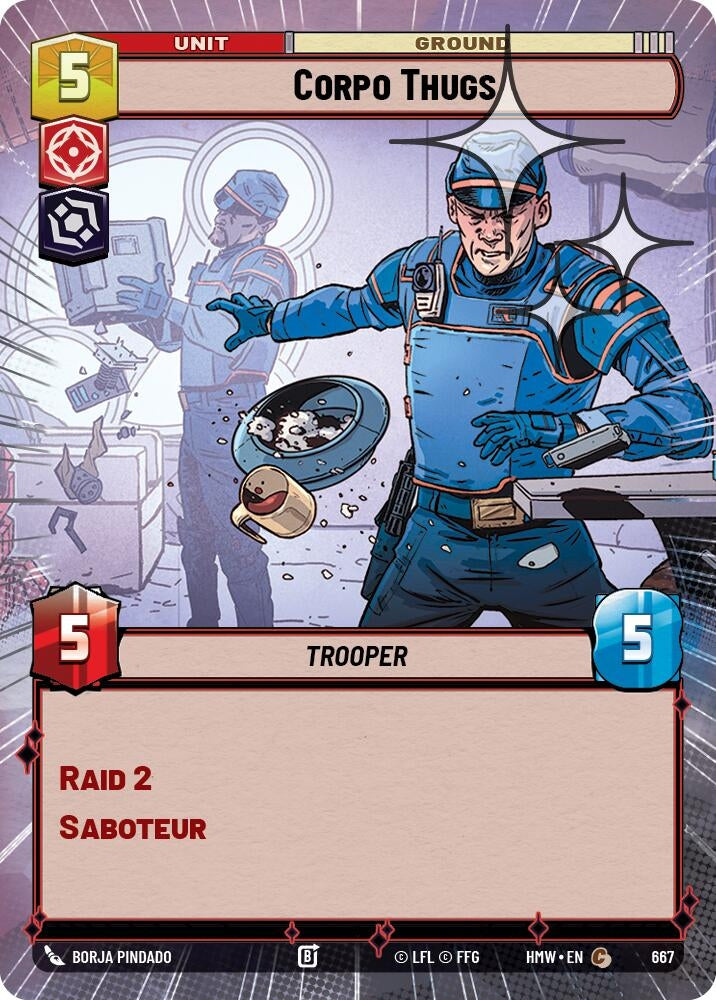 Image for Corpo Thugs (Hyperspace Foil) (667) [Homeworlds] - Star Wars: Unlimited