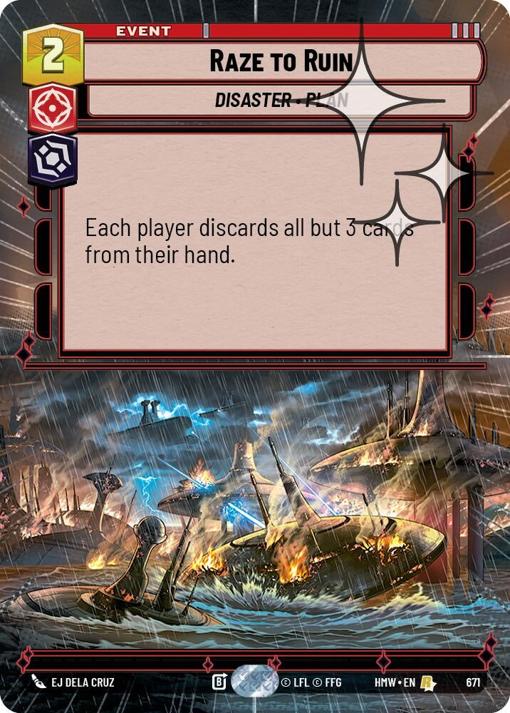 Image for Raze to Ruin (Hyperspace Foil) (671) [Homeworlds] - Star Wars: Unlimited
