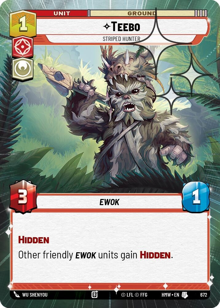 Image for Teebo - Striped Hunter (Hyperspace Foil) (672) [Homeworlds] - Star Wars: Unlimited