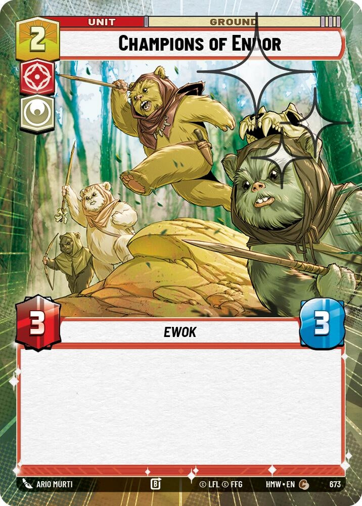 Image for Champions of Endor (Hyperspace Foil) (673) [Homeworlds] - Star Wars: Unlimited