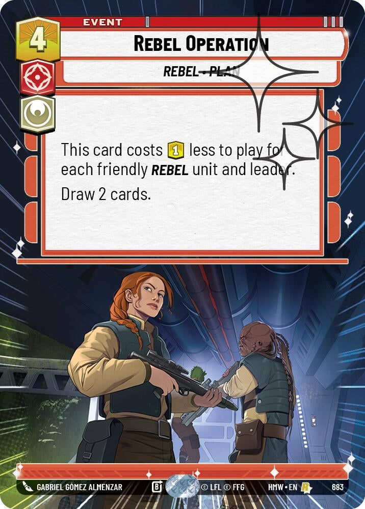 Image for Rebel Operation (Hyperspace Foil) (683) [Homeworlds] - Star Wars: Unlimited