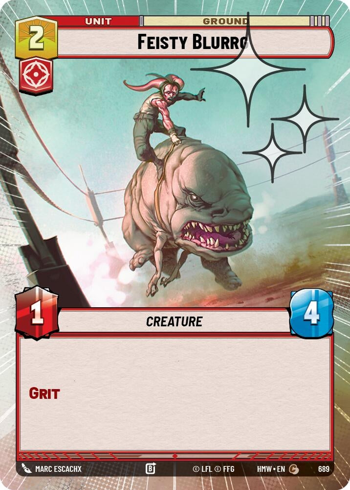 Image for Feisty Blurrg (Hyperspace Foil) (689) [Homeworlds] - Star Wars: Unlimited
