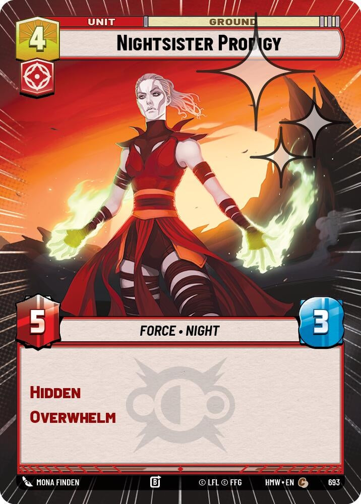 Image for Nightsister Prodigy (Hyperspace Foil) (693) [Homeworlds] - Star Wars: Unlimited