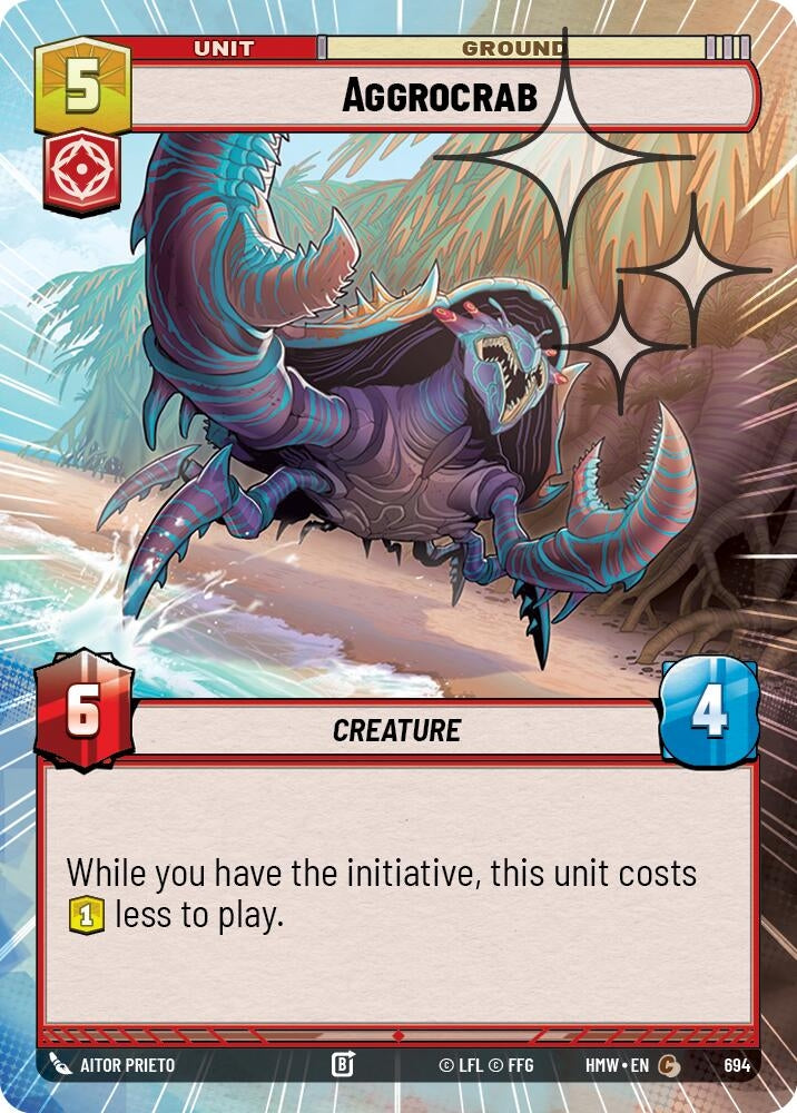 Image for Aggrocrab (Hyperspace Foil) (694) [Homeworlds] - Star Wars: Unlimited