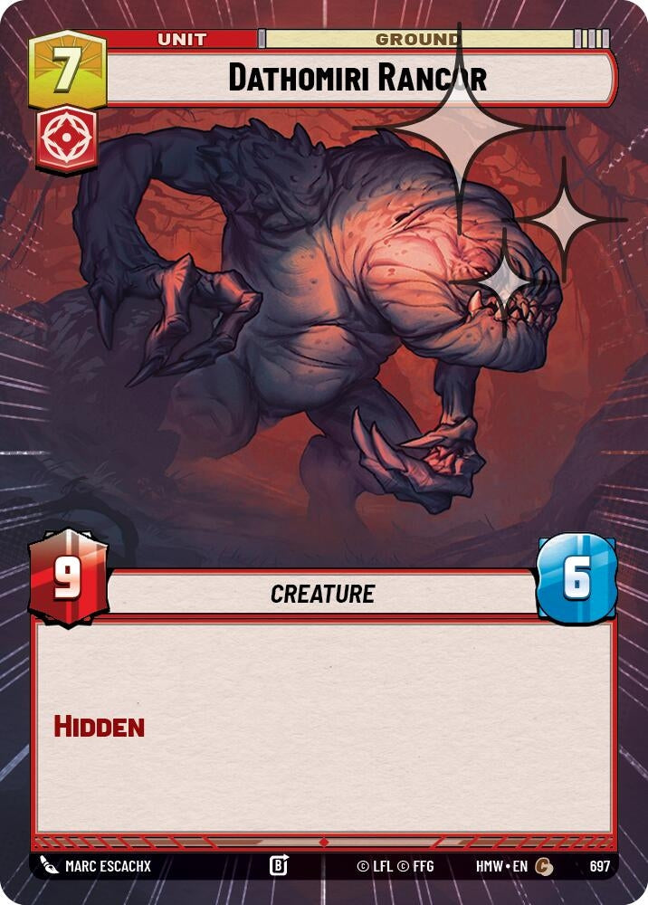 Image for Dathomiri Rancor (Hyperspace Foil) (697) [Homeworlds] - Star Wars: Unlimited
