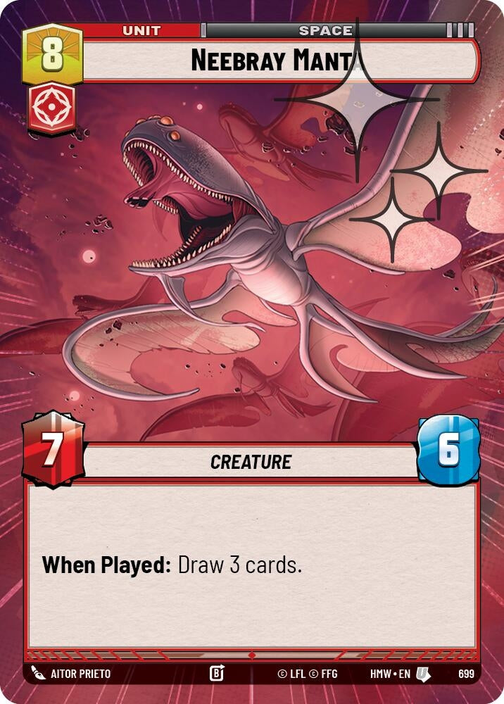Image for Neebray Manta (Hyperspace Foil) (699) [Homeworlds] - Star Wars: Unlimited