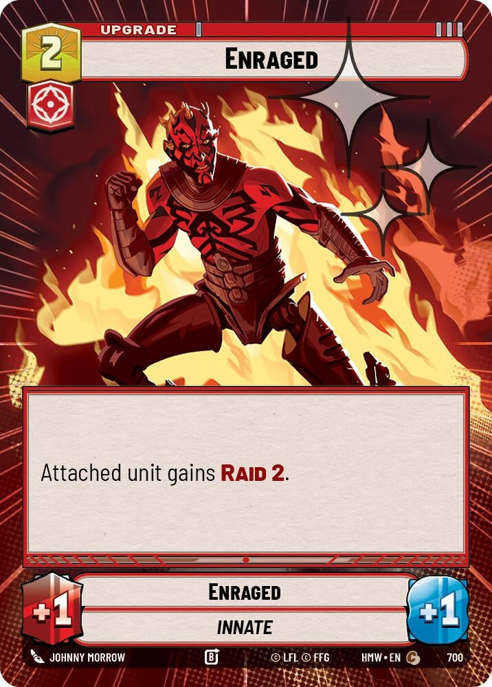 Image for Enraged (Hyperspace Foil) (700) [Homeworlds] - Star Wars: Unlimited