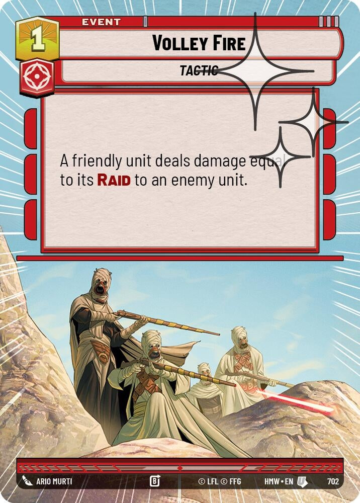 Image for Volley Fire (Hyperspace Foil) (702) [Homeworlds] - Star Wars: Unlimited