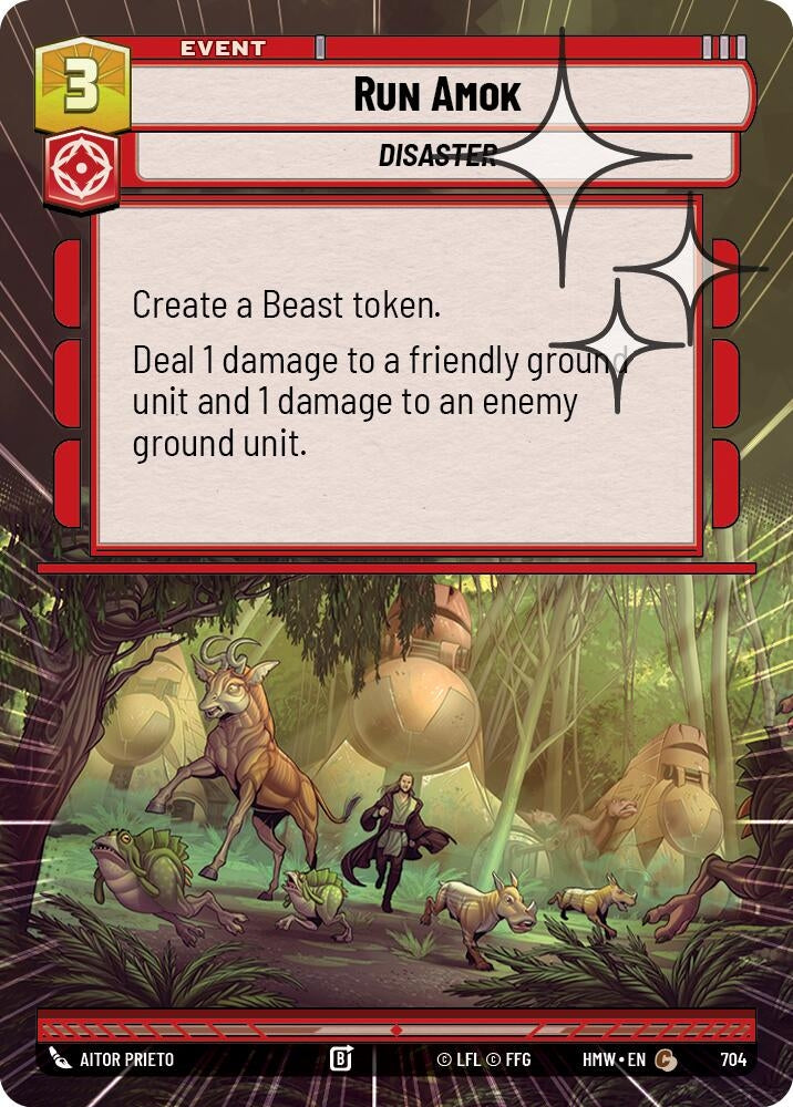 Image for Run Amok (Hyperspace Foil) (704) [Homeworlds] - Star Wars: Unlimited