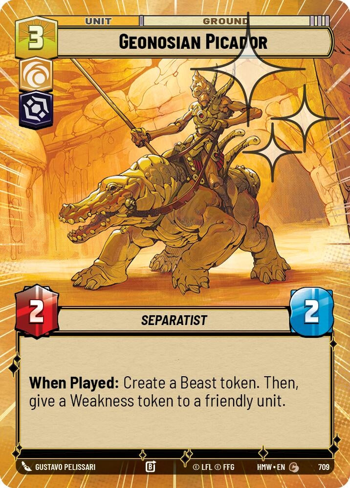 Image for Geonosian Picador (Hyperspace Foil) (709) [Homeworlds] - Star Wars: Unlimited