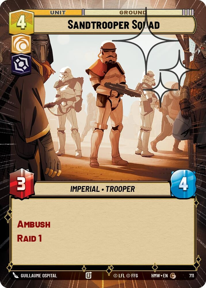 Image for Sandtrooper Squad (Hyperspace Foil) (711) [Homeworlds] - Star Wars: Unlimited