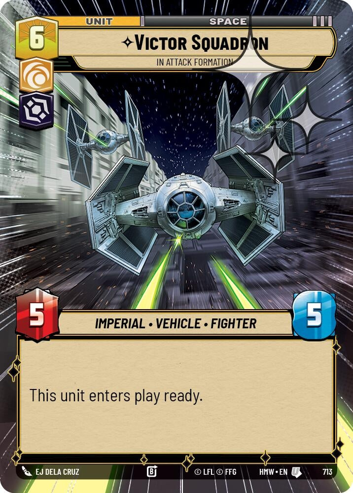 Image for Victor Squadron - In Attack Formation (Hyperspace Foil) (713) [Homeworlds] - Star Wars: Unlimited