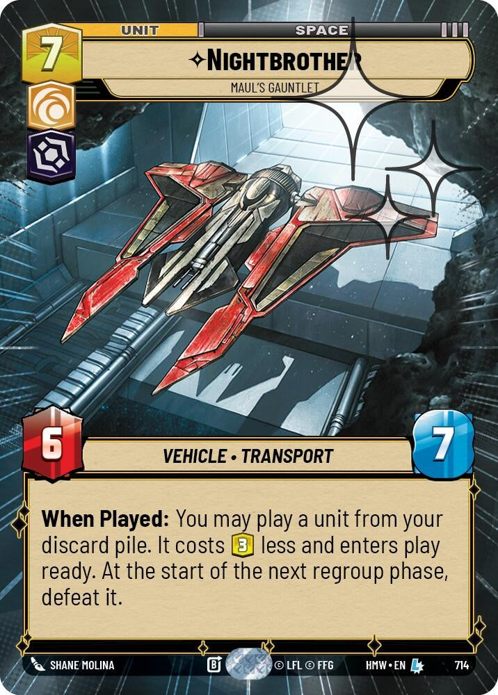Image for Nightbrother - Maul's Gauntlet (Hyperspace Foil) (714) [Homeworlds] - Star Wars: Unlimited