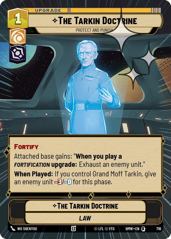 Image for The Tarkin Doctrine - Protect and Punish (Hyperspace Foil) (716) [Homeworlds] - Star Wars: Unlimited