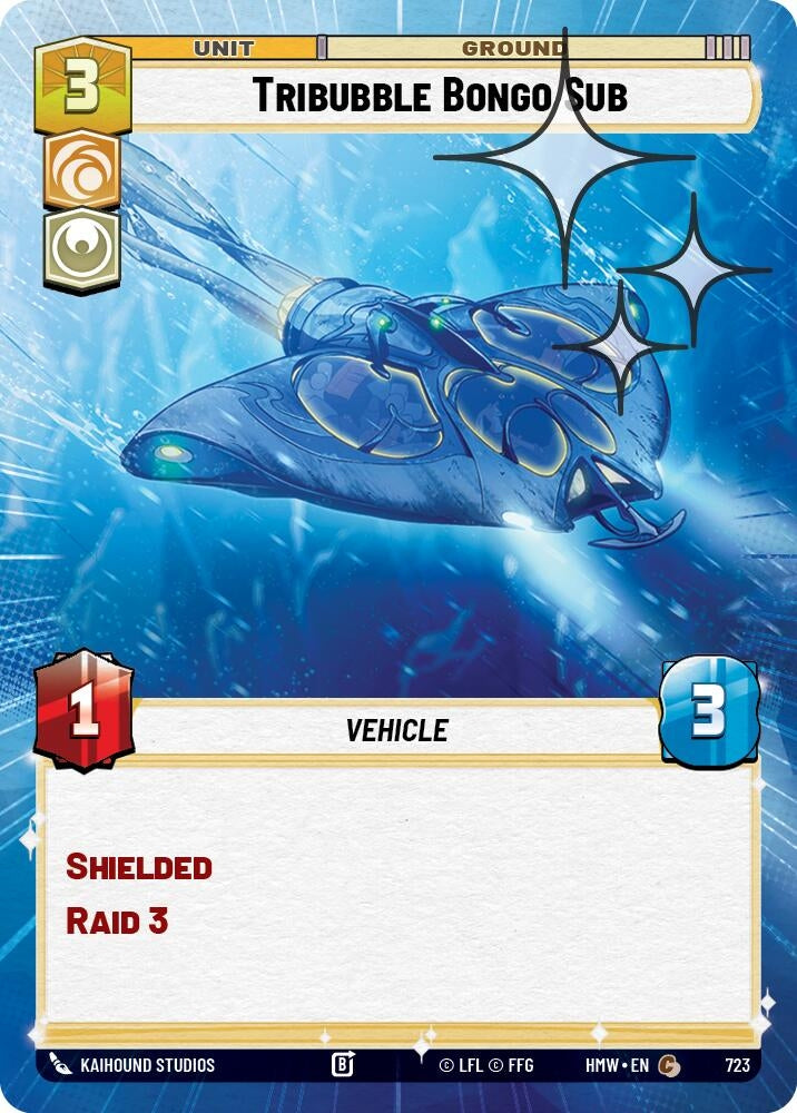 Image for Tribubble Bongo Sub (Hyperspace Foil) (723) [Homeworlds] - Star Wars: Unlimited