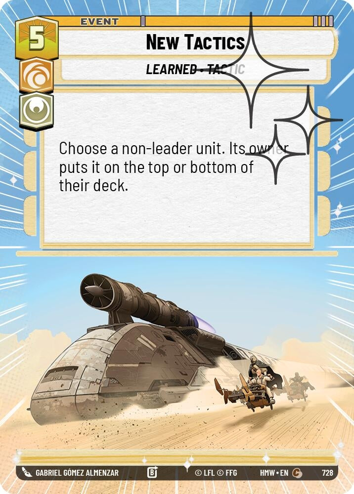 Image for New Tactics (Hyperspace Foil) (728) [Homeworlds] - Star Wars: Unlimited