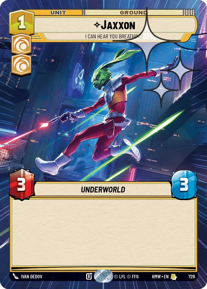 Image for Jaxxon - I Can Hear You Breathing! (Hyperspace Foil) (729) [Homeworlds] - Star Wars: Unlimited