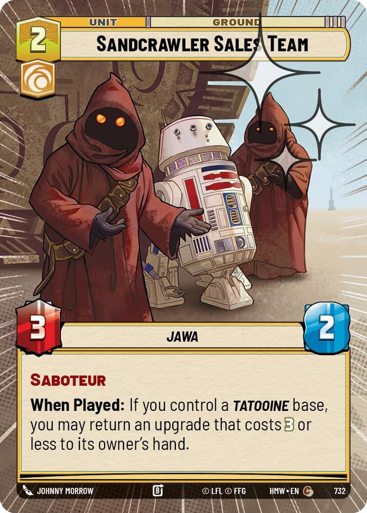 Image for Sandcrawler Sales Team (Hyperspace Foil) (732) [Homeworlds] - Star Wars: Unlimited