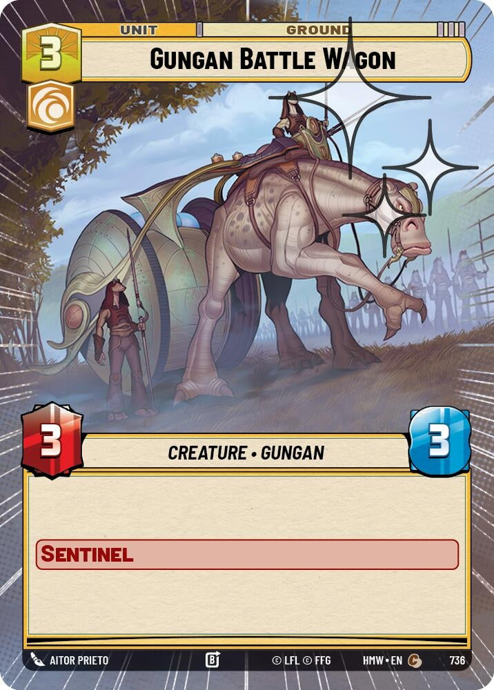 Image for Gungan Battle Wagon (Hyperspace Foil) (736) [Homeworlds] - Star Wars: Unlimited