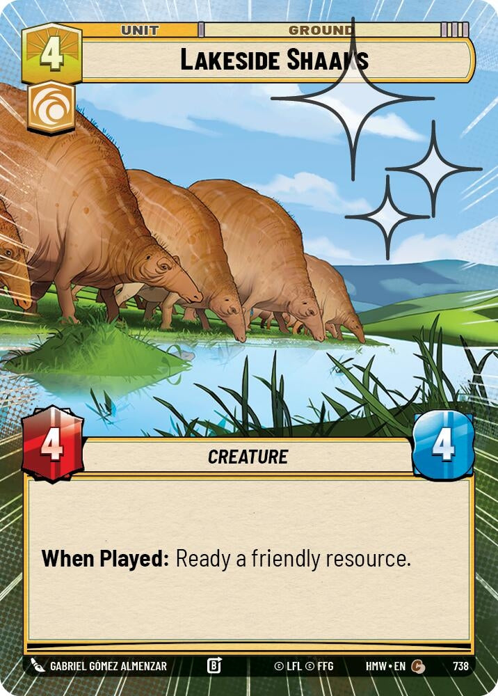 Image for Lakeside Shaaks (Hyperspace Foil) (738) [Homeworlds] - Star Wars: Unlimited