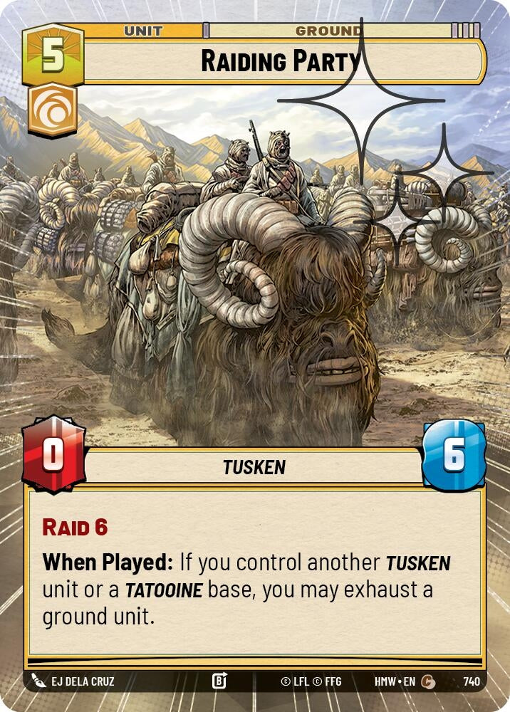 Image for Raiding Party (Hyperspace Foil) (740) [Homeworlds] - Star Wars: Unlimited