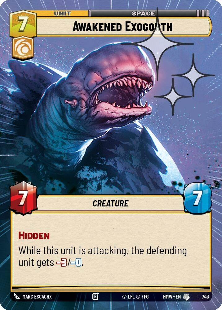 Image for Awakened Exogorth (Hyperspace Foil) (743) [Homeworlds] - Star Wars: Unlimited