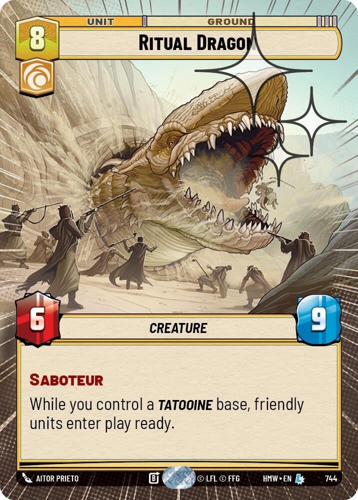 Image for Ritual Dragon (Hyperspace Foil) (744) [Homeworlds] - Star Wars: Unlimited