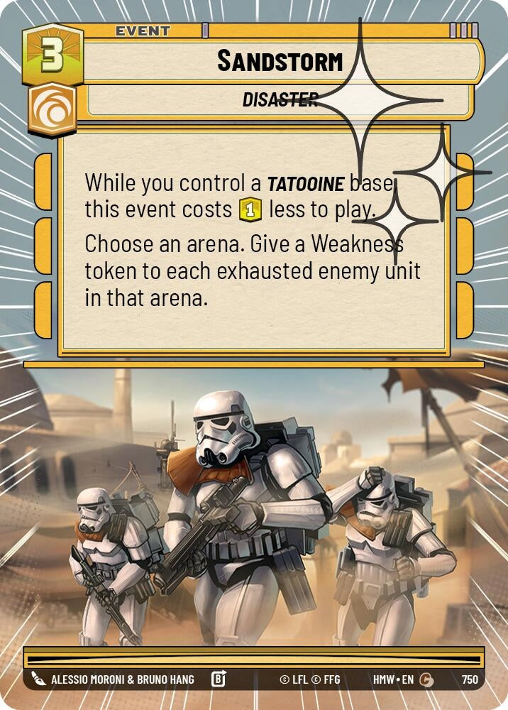 Image for Sandstorm (Hyperspace Foil) (750) [Homeworlds] - Star Wars: Unlimited